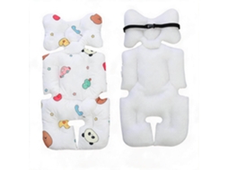 Almofada de Assento para Carrinho de Bebê HENTEN HOME Universal Respirável Algodão, Tapete Dupla Face 75x38cm