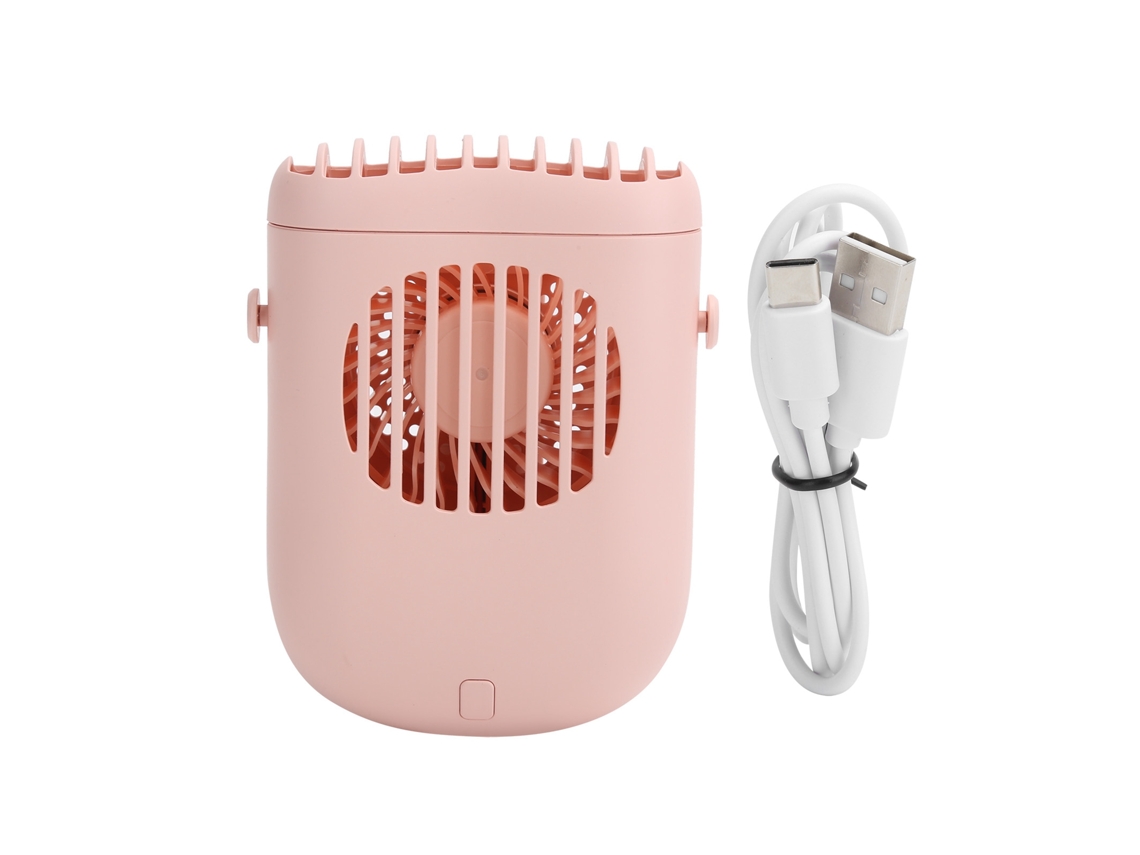 Aetheria ventilador de Pescoço Portátil Mini com Cordão Usb Rosa para Casa Escritório Viagem Outdoor