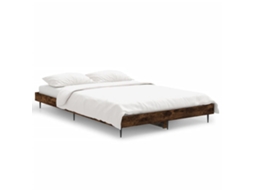 Bed Frame, Bed Frames Vidaxl Marrom Madeira Processada (120 X 190 Cm)