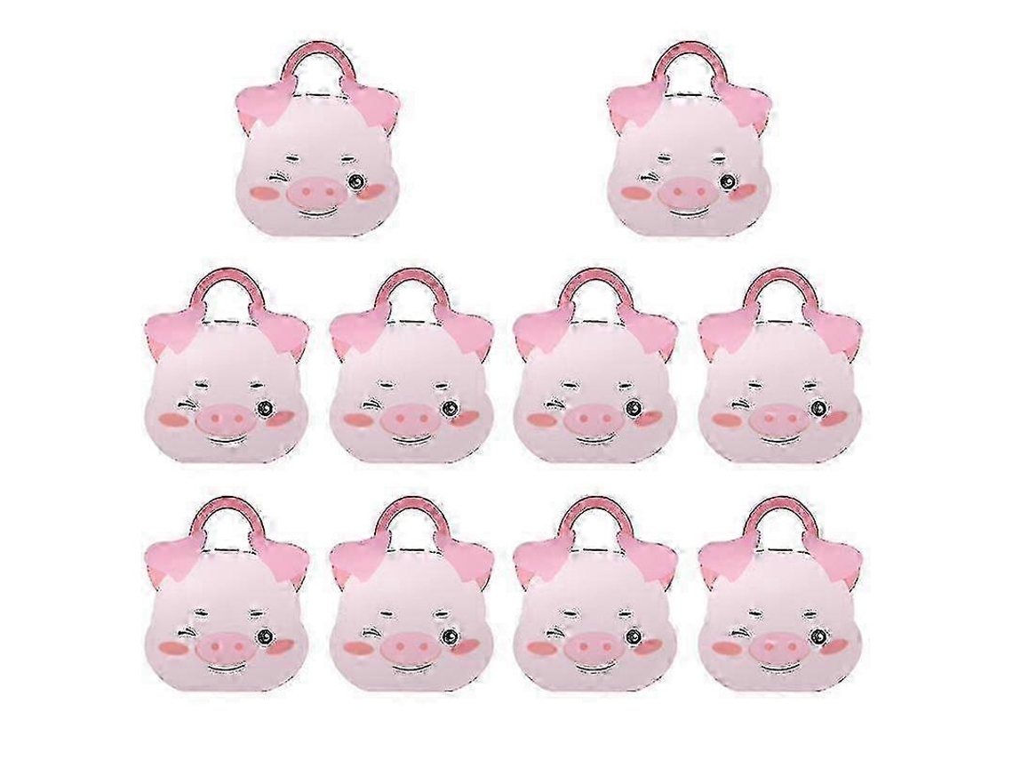 Conjunto De 10 Caixas De Papel Para Doces Com Estampa De Porquinho De Desenho Animado, Ideais Para Lembrancinhas De Aniversário. Hengjian