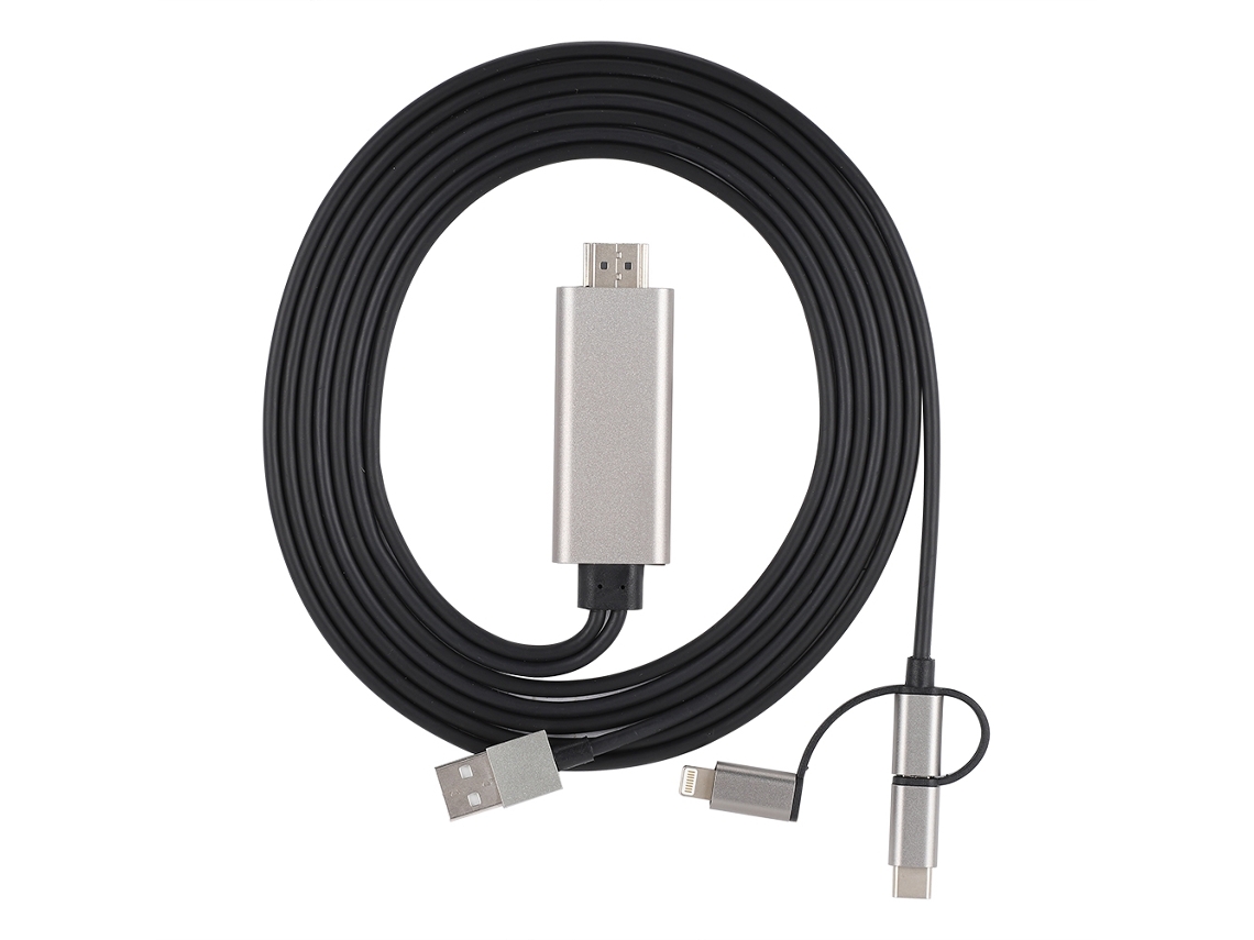 Adaptador Hdmi LAXISCREED 3 em 1 1080p