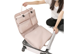Conjunto De Organizadores De Mala 7 Em 1 Para Roupas E Roupas Íntimas, Bolsas De Armazenamento Portáteis Para Viagem, Rosa