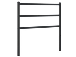Headboard, Headboards Vidaxl Preto Aço (90 Cm)