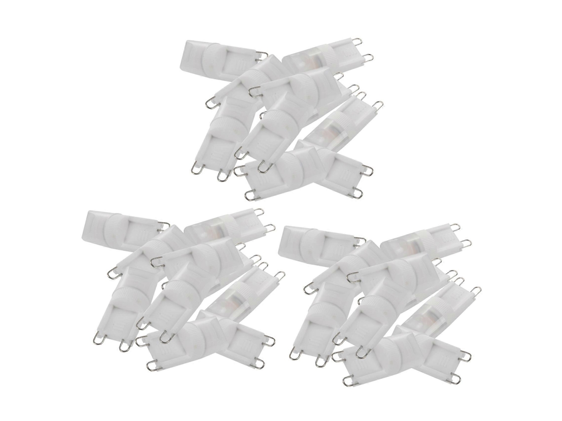 30x G9 1w Led De Alta Potência, Luz Branca Quente 3500k Lâmpada