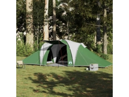 Vidaxl Tenda Familiar Em Cúpula Para 6 Pessoas Impermeável Verde