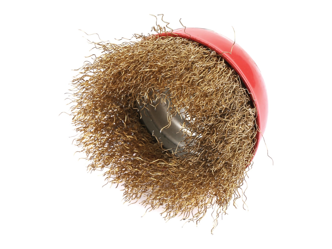Pincel De Copas De Alambre De Acero Para Pulido Con Amoladora O Herramienta Rotatoria
