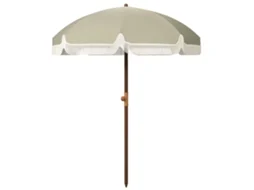Guarda-chuva de praia com proteção UV 40+ de 8 costelas, com franjas, verde