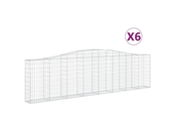 Gabion Basket, Gabion Baskets Vidaxl Prateado Ferro (400 X 30 X 100/120 Cm)