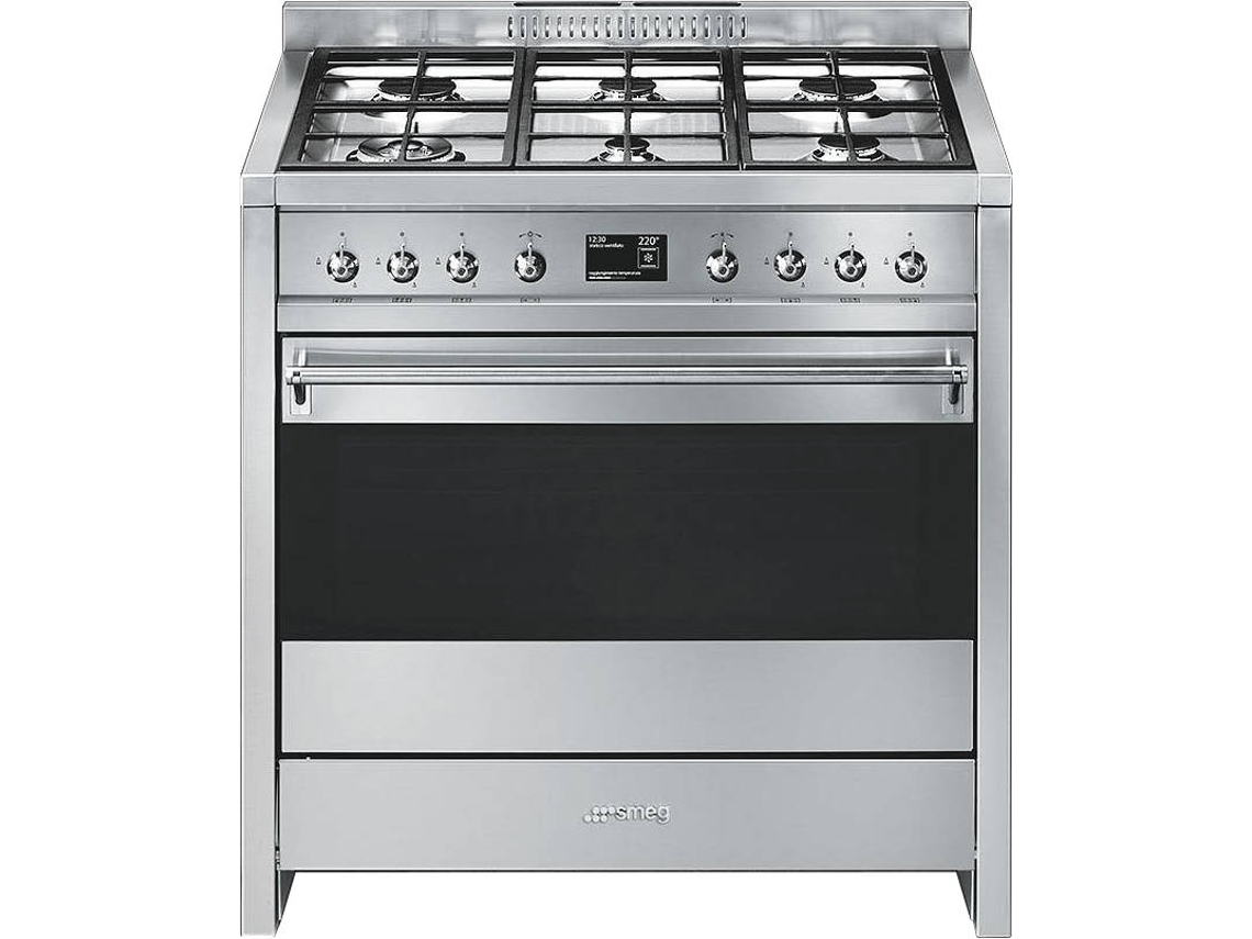 Fogão SMEG Opera A1-9 (115 L - Elétrico e Gás Natural - Inox)