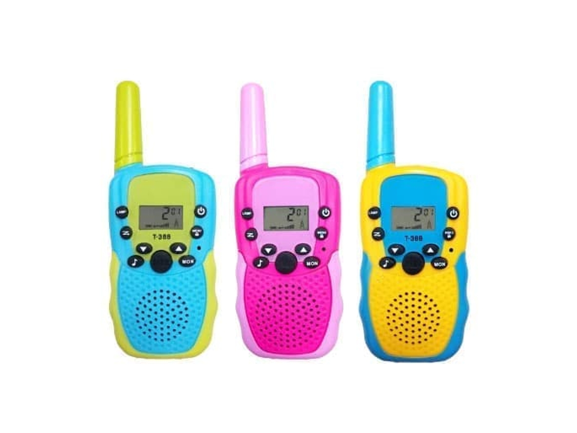 Conjunto De 2 Walkie-talkies Para Crianças – Alcance 3 Km, Com Lanterna, Brincadeiras Perfeitas Ao Ar Livre, Camping E Jogos-aquaforge
