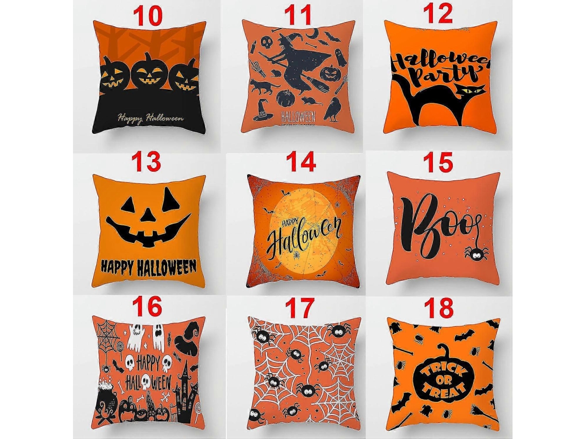 Capa De Almofada Decorativa Da Série Halloween Witch