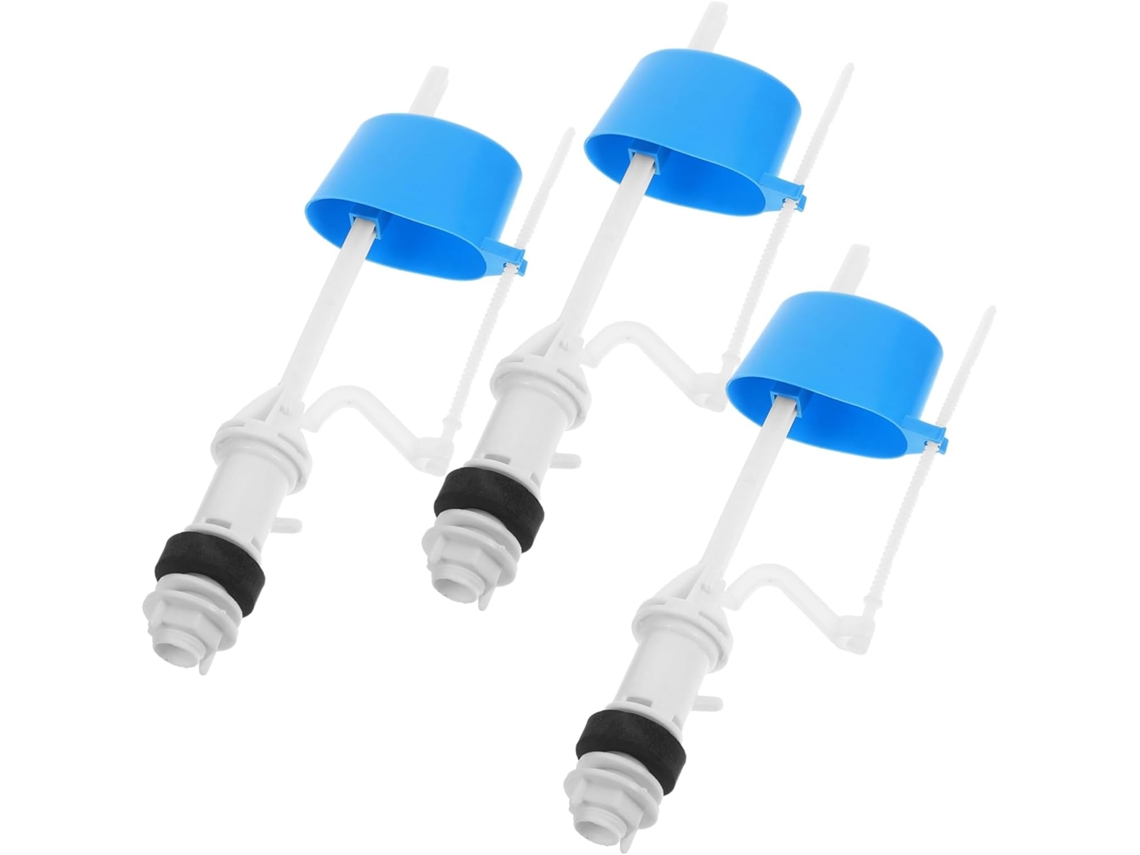 Conjunto De 3 Peças Acessórios Para Reparo Da Válvula Enchimento Vasos Sanitários E Ralos Antigos.