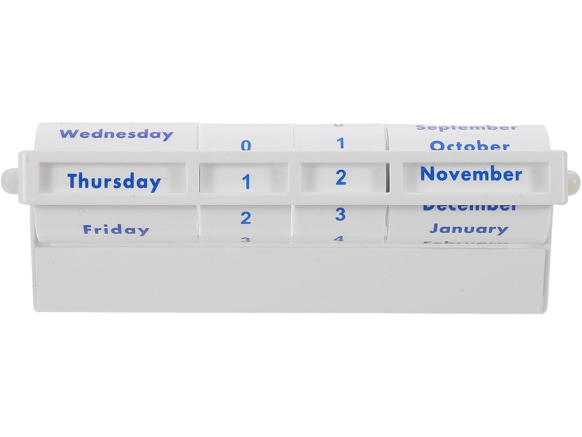 Calendário de Metal com Plataforma Mecânica Decoração Mesa Exclusiva para e CHABERLU