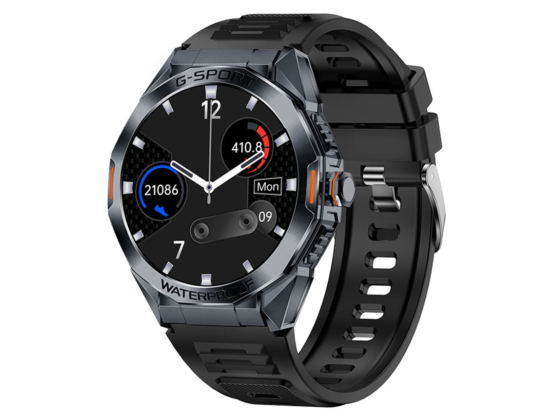 Smartwatch (silicone Preto), Tela Hd De 1,46 Polegadas, Mais De 100 Modos Esportivos.
