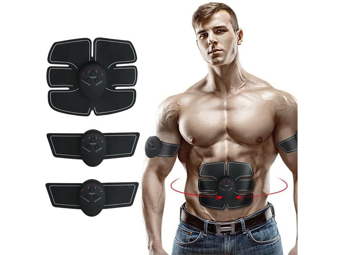 Estimulador Muscular Ultimate Abs Training Gear Trainer Six Pad Body Ems Exercício