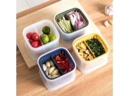 Recipiente Para Armazenamento, Com Escorredor, Para Frutas, Para Organização Doméstica Na Cozinha E Bancada