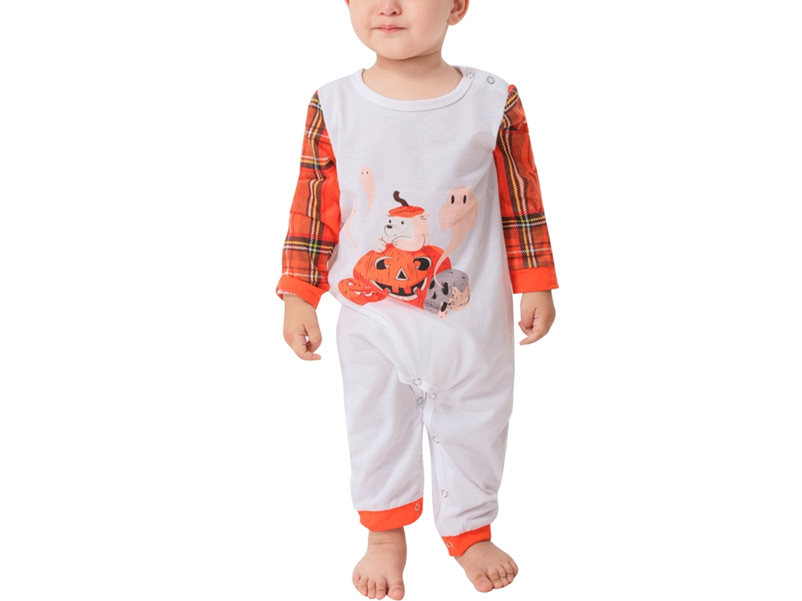Laxiscreed Pijamas De Halloween Com Estampa De Abóbora, Manga Longa, Para Mulheres Xxl