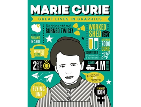 Livro Marie Curie de Great Lives In Graphics (Inglês - Capa Dura)