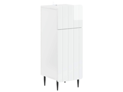 Vidaxl Armário De Armazenamento Para Banheiro Zwolle Branco Brilhante