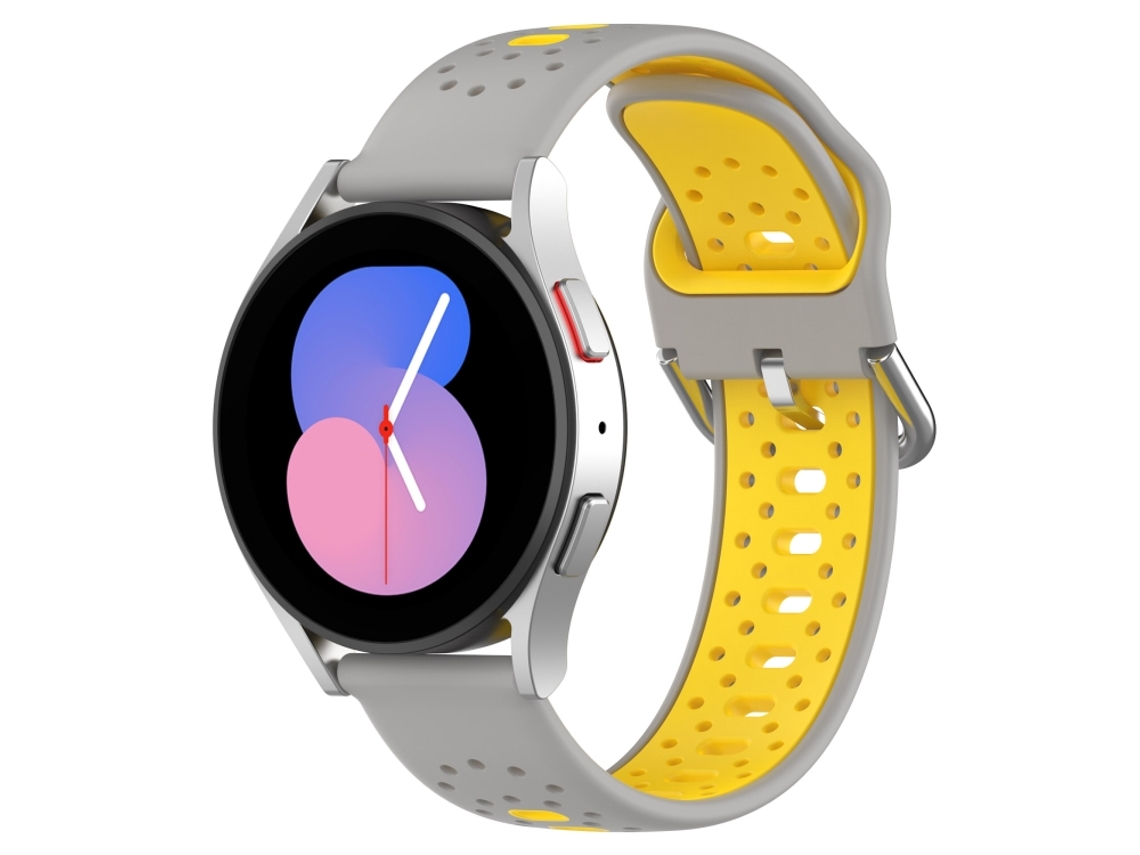 Bracelete para Amazfit Gtr 2 / Gtr 47mm aço cinco contas ouro prateado XIAOMOYU (20mm)