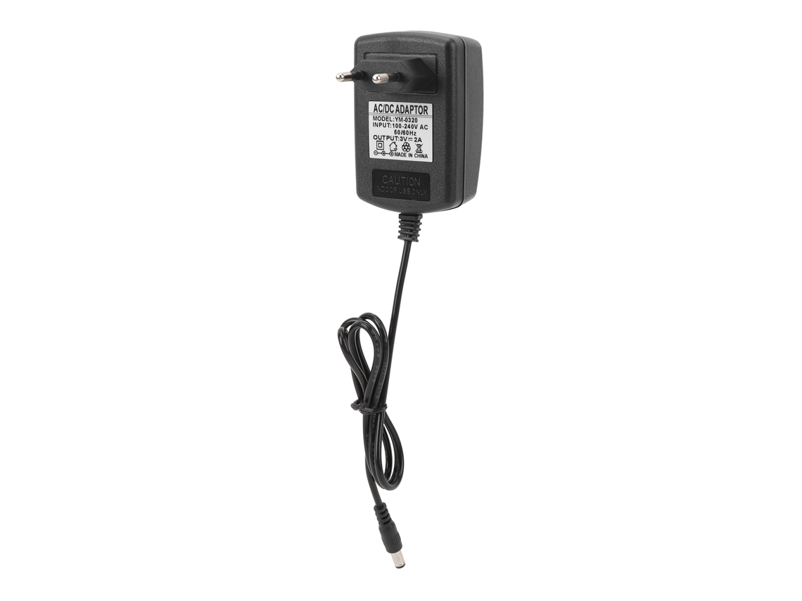 Adaptador De Alimentação Dc 3v 2a Plugue Eu 5.5mmx2.5mm Cabo 37 Polegadas Para Speaker Led Console De Jogos