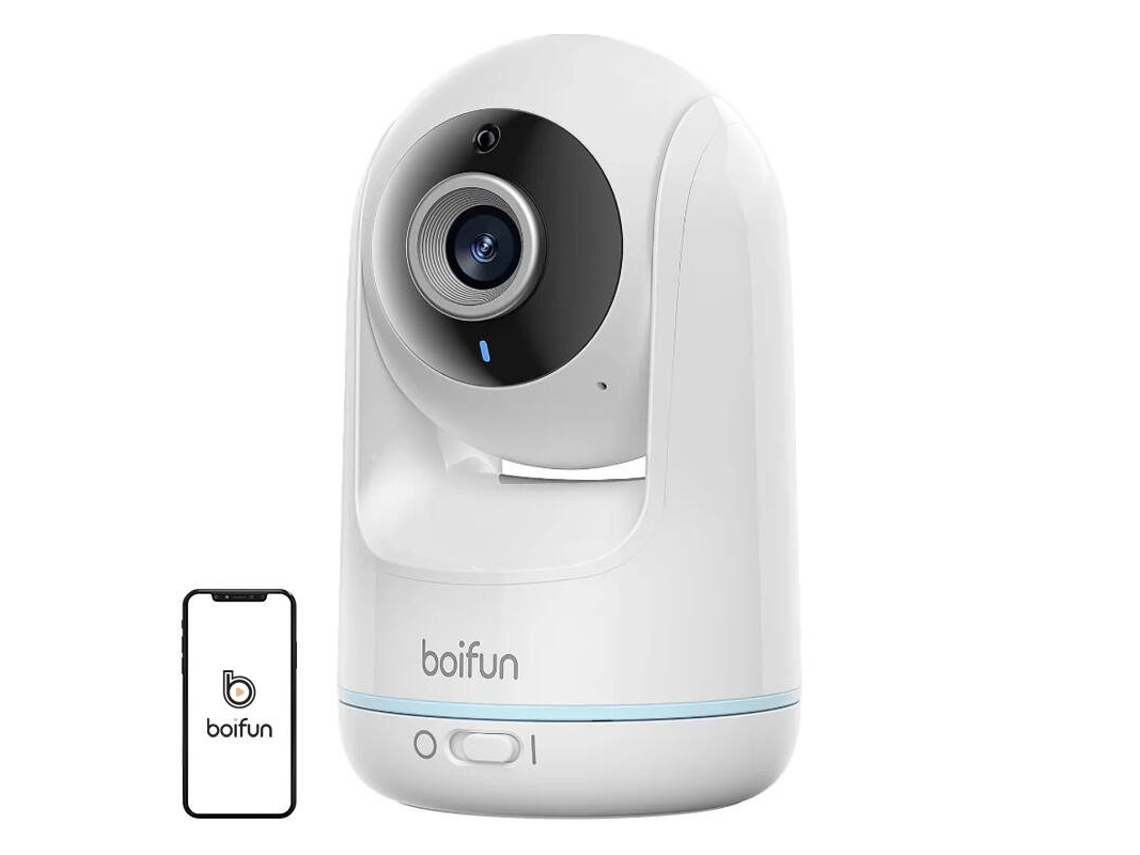 Monitor eletrônico giratório para bebês Boifun com áudio bidirecional para casa