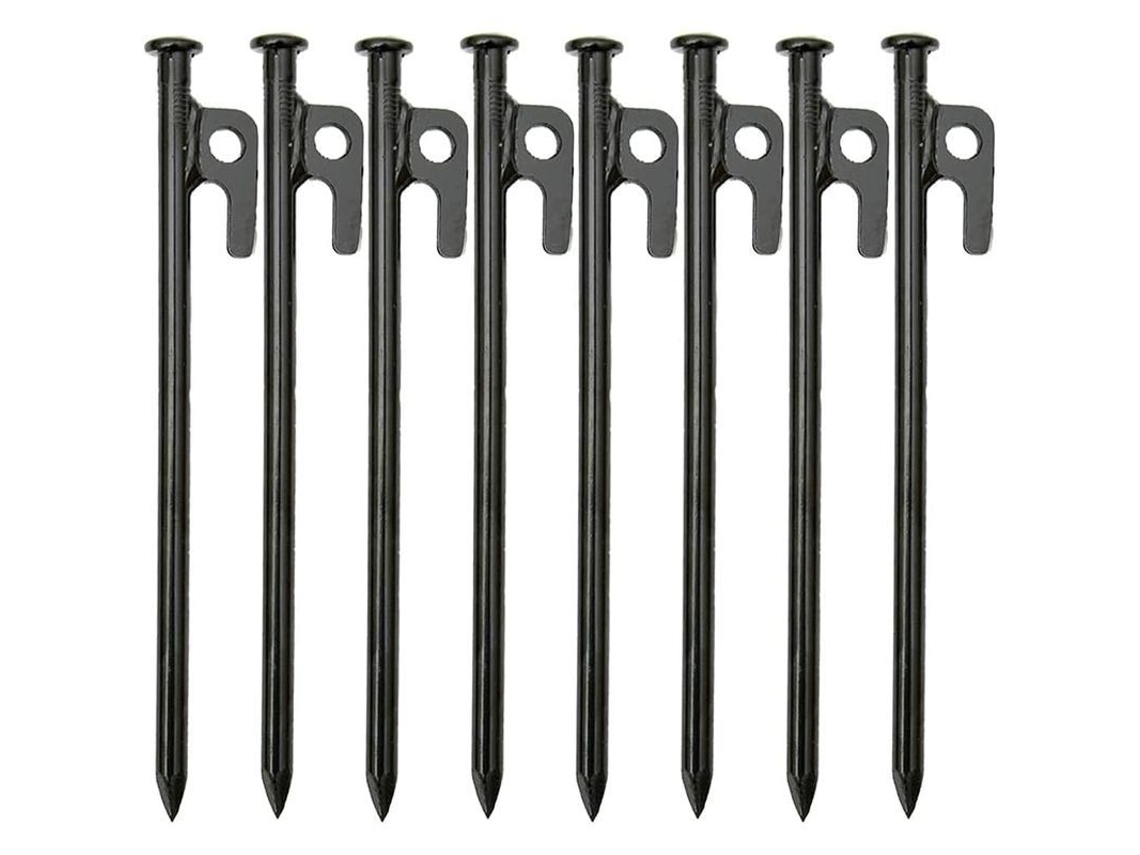 2026 8 Pregos de Loja de Aço Forjado S45c, 20cm, para Acampamento, Resistente À Corrosão