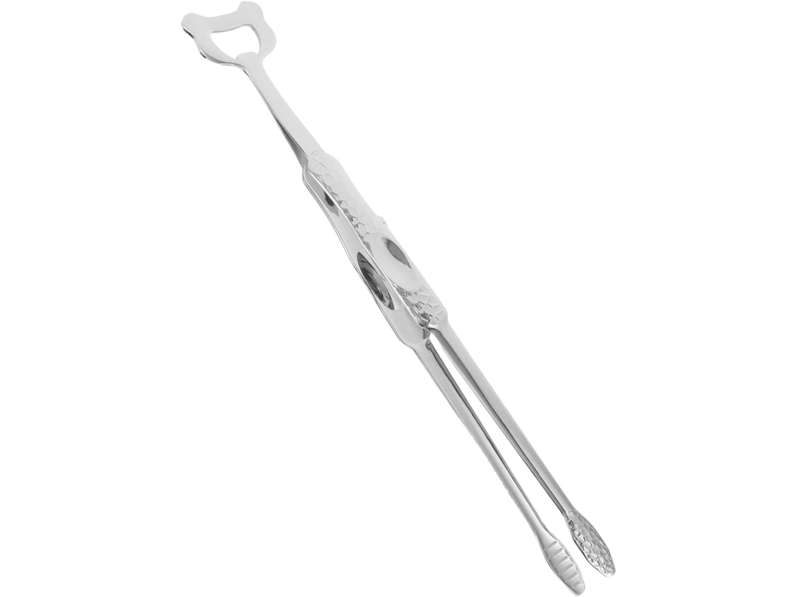 Pinça De Cozinha Multifuncional Operitacx Em Aço Inoxidável 304com Cabo Ergonômico Prateado Para Churrascos E Refeições
