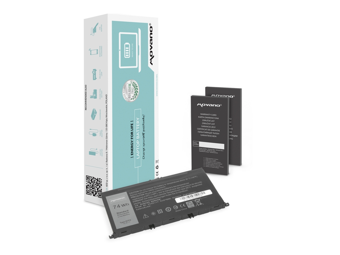Bateria Movano para Dell Inspiron 15 7557 15 7559 6600Mah