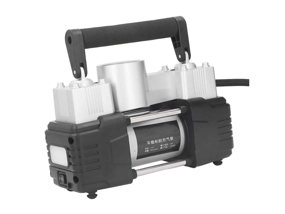 Bomba De Ar Portátil Para Pneus Com Compressor 100psi