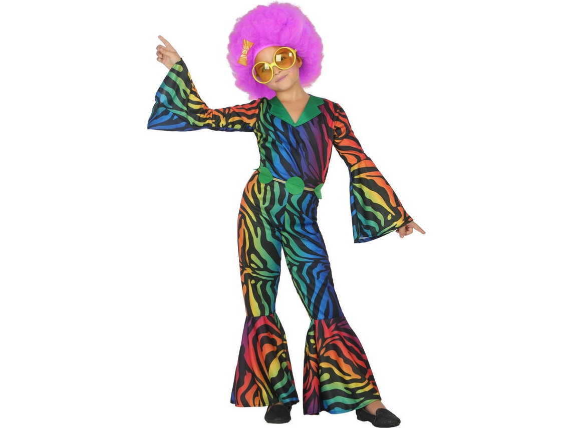 Fato de Menina DISFRAZZES Disco (Tam: 7 a 9 anos)