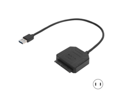 Adaptador Sata Usb 3.0 (compatível Com Ssd/hdd, Plug Us 100 240v)