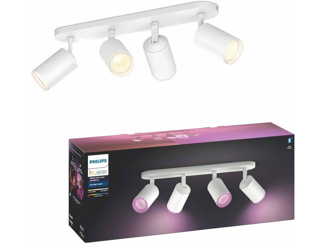 Foco PHILIPS Hue Branco Quádruplo Fugato