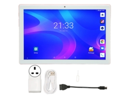 Tablet (tela De 10,0 Polegadas Com Chamadas 4g) Android 11.0 8gb+256g Câmeras Duplas Frontal E Traseira Tela Hd Rosa