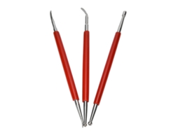 Kit De 8 Ferramentas De Gravura Em Couro Manual: Estilos De Ponta Dupla E Colher Para Arte Leather Craft