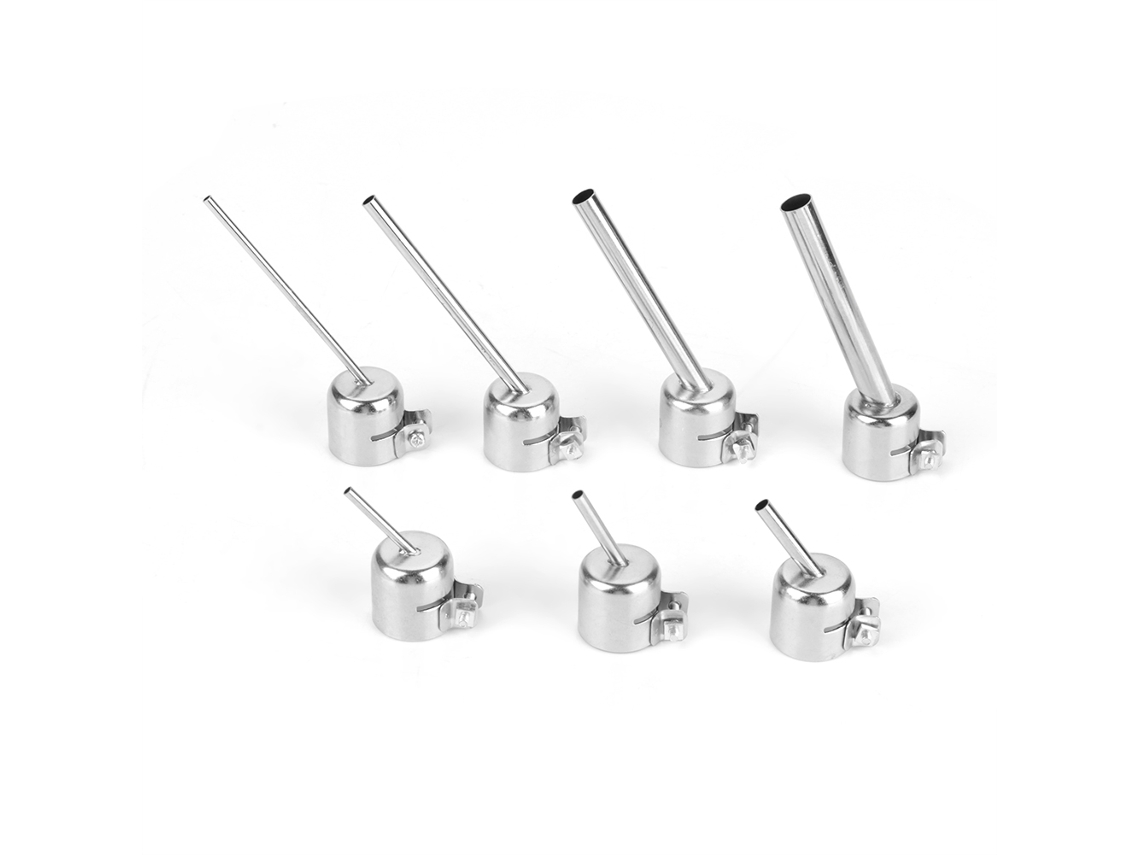 Bicos de pistola de ar quente para estação de solda 850, acessório para ferramenta de reparo (conjunto de 7 peças)
