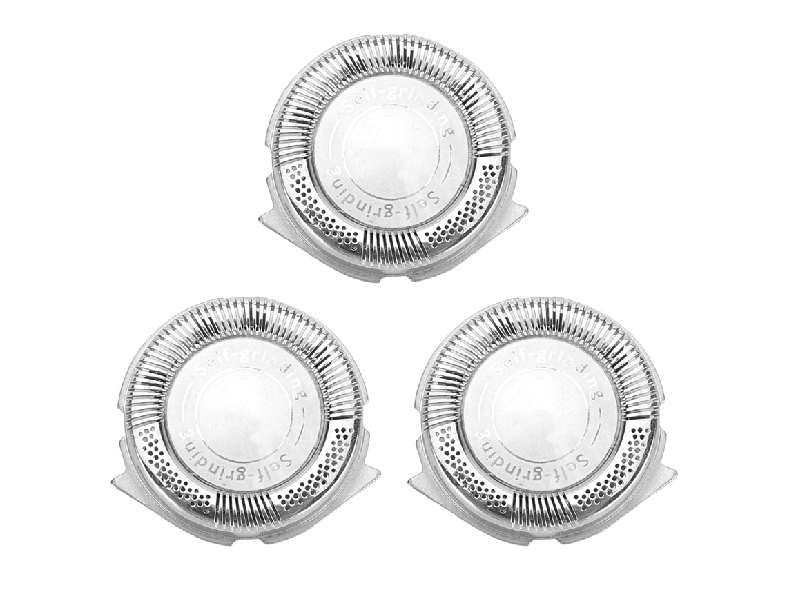 Laxiscreed Cabeças De Reposição Para Barbeador Philips – Pack Com 3 Cabeças De Aço