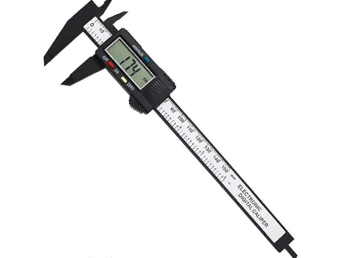 Paquímetro Digital Lcd, 150 Mm, Com Display De 6 Polegadas