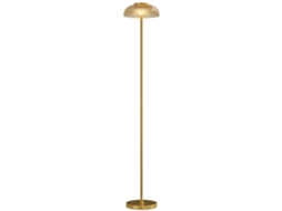 Luminária de Chão Led para Sala de Estar, Luz Quente 3000k, Interruptor de Pé, 25 X 25 X 134 Cm, Latão ORBITRA COMMERCE