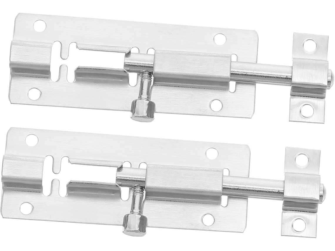 Conjunto De 2-trincos Porta Reforçados Em Aço Inoxidável Uso Interno E Externo Segurança Antifurto