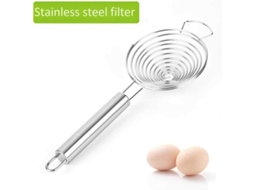 Separador De Ovos De Aço Inoxidável 304 Com Mangueira Longa Filtro Espiral Para Cozinha