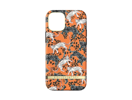 Capa para Iphone Leopardo Laranja  12 mini