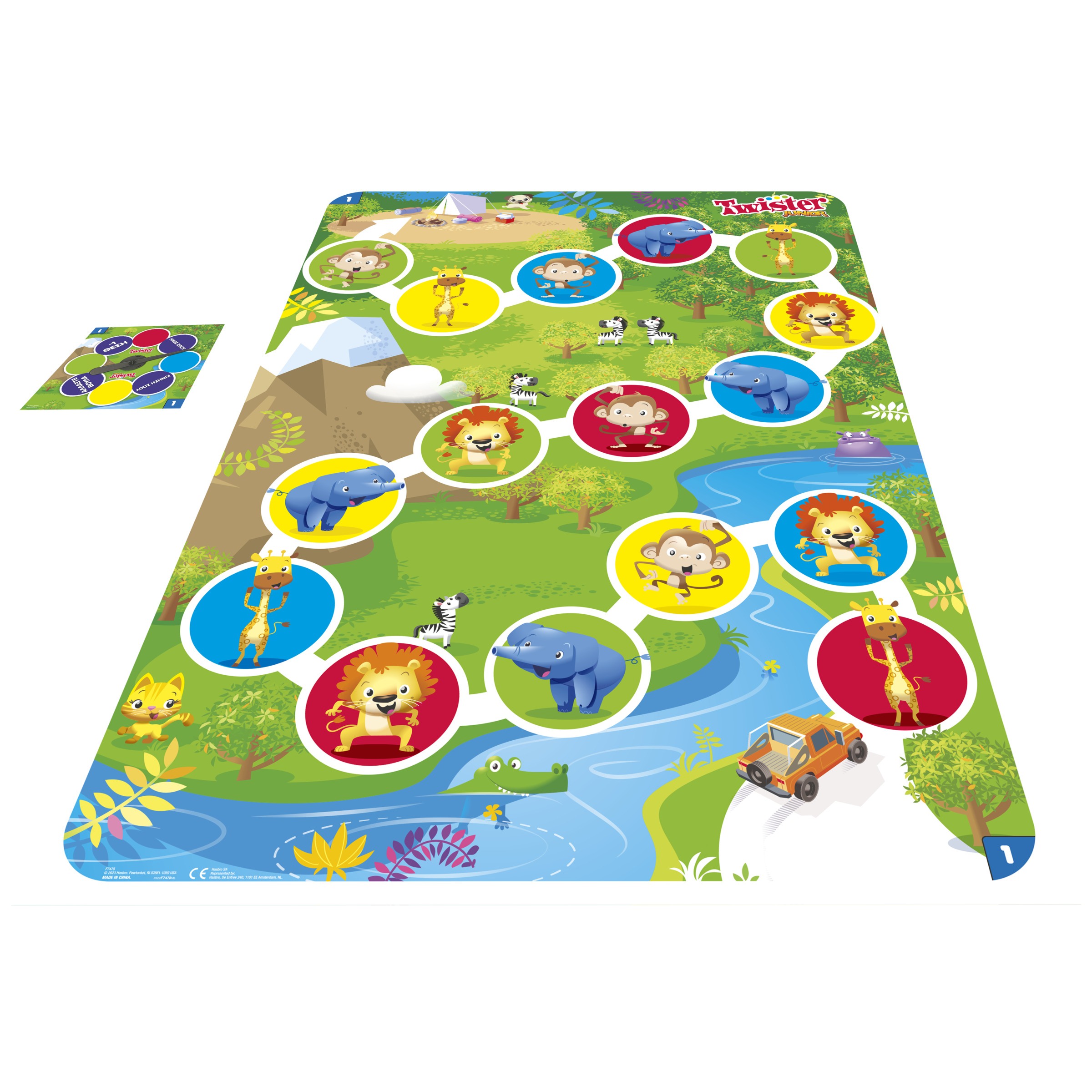 Jogo Infantil HASBRO GAMES Twister Junior (Idade Mínima Recomendada: 3 anos)