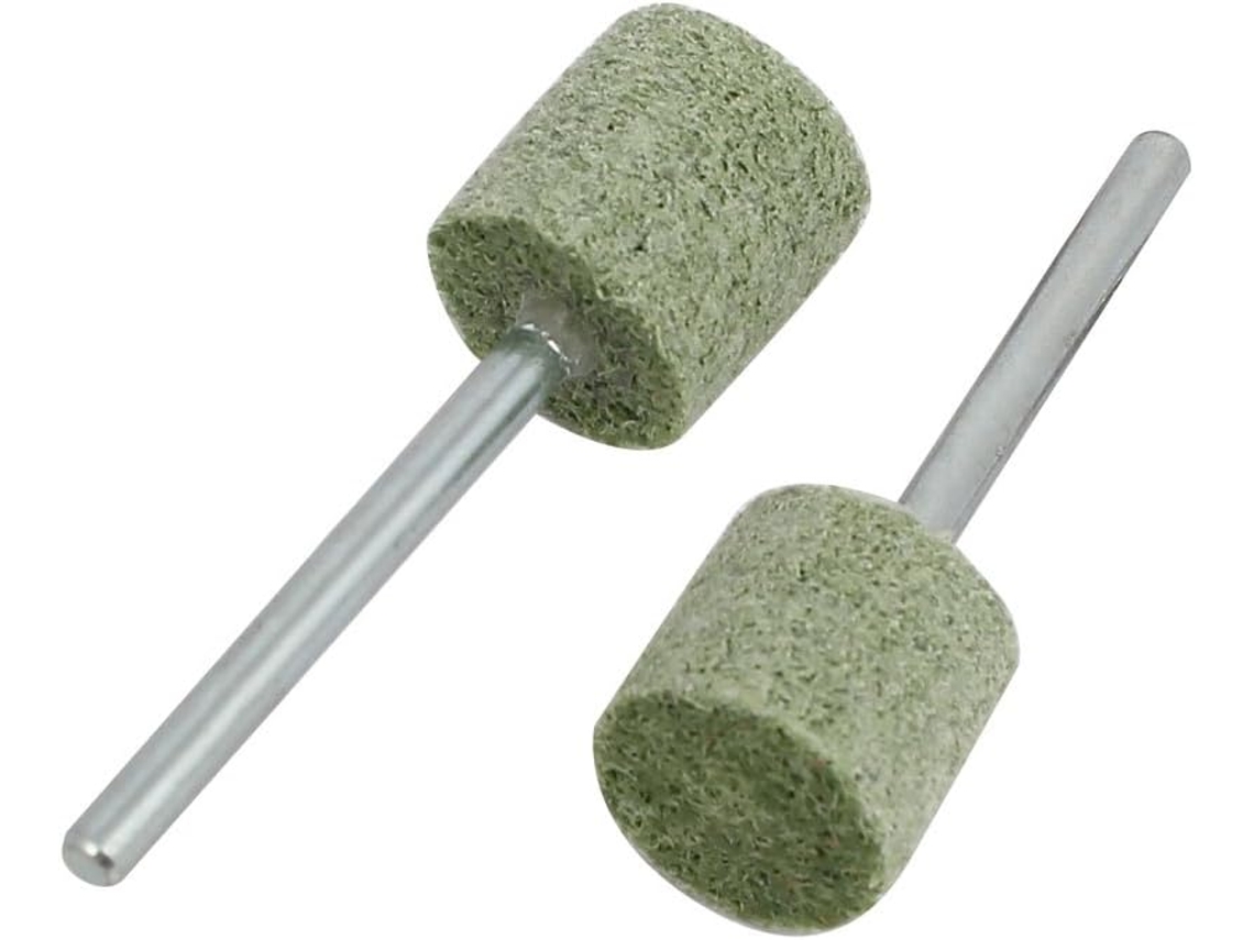 Ponta de Polimento Fibra Nylon 3 Mm, Grão 150, Montada, Verde, 2 Peças CHABERLU