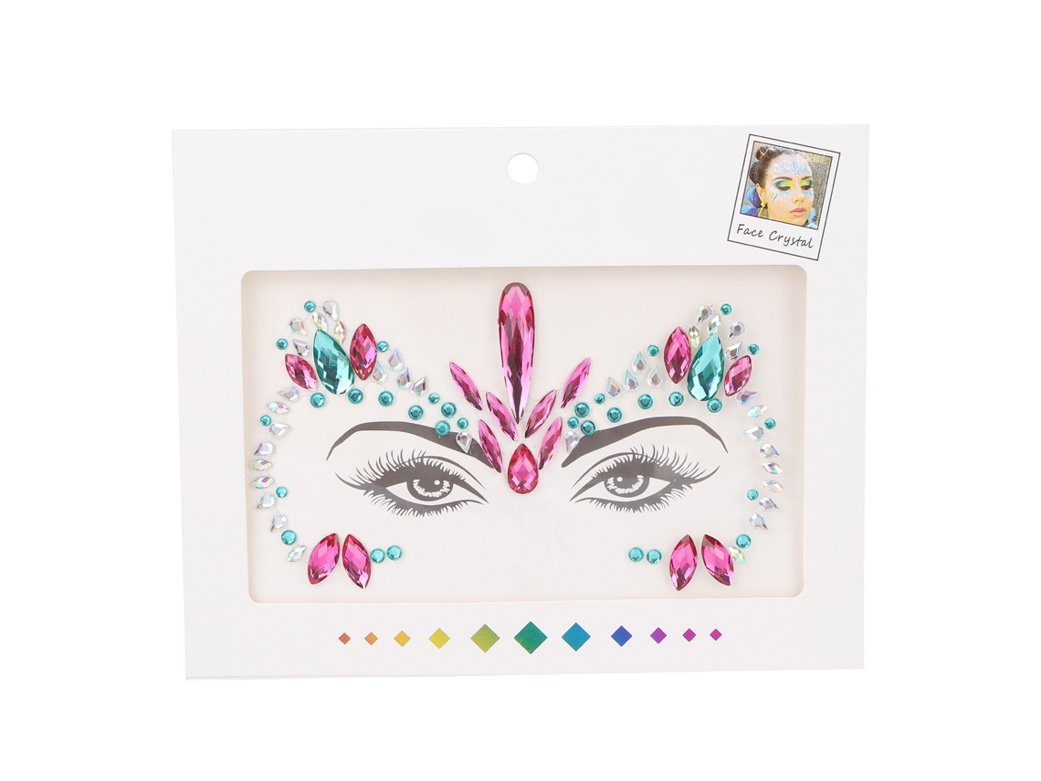Joias Faciais De Maquilhagem Diy Com Glitter E Strass Temporários Brilhantes