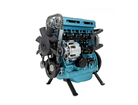 Kit de montagem de motor L4 com 364 peças, modelo físico, brinquedo educativo científico, decoração mecânica, azul. Viewleaf