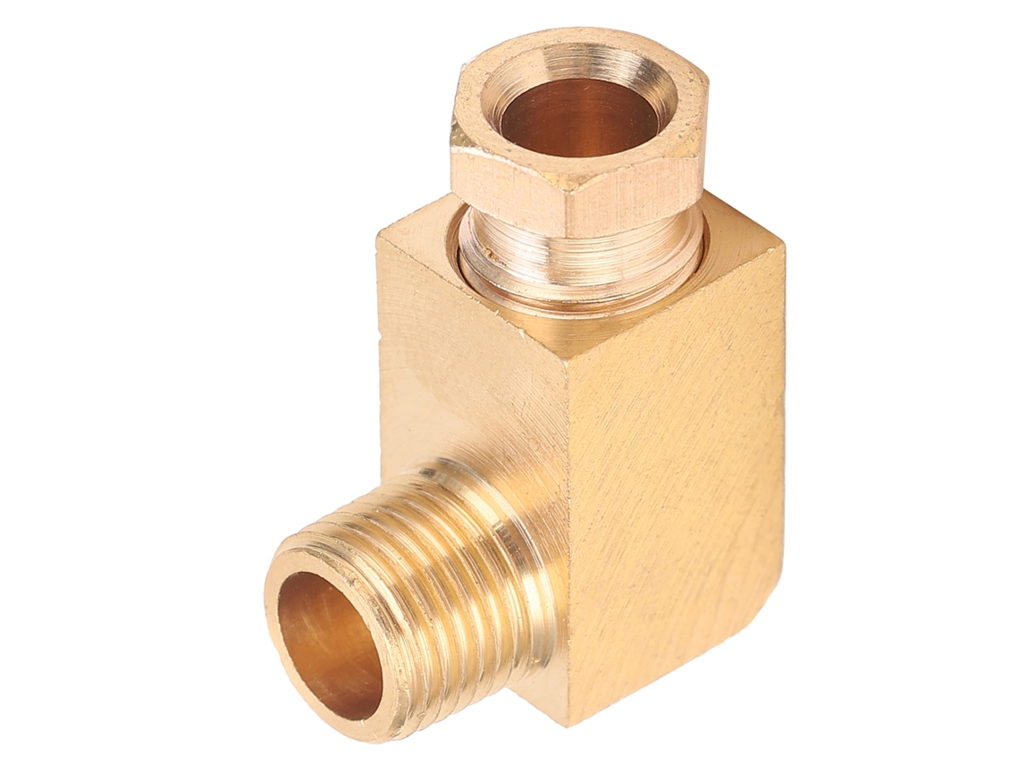 Conector De Codo De Latón Para Tuberías De Aceite, Bloque Rectangular/cuadrado, Adaptador Para Conexiones Pl618