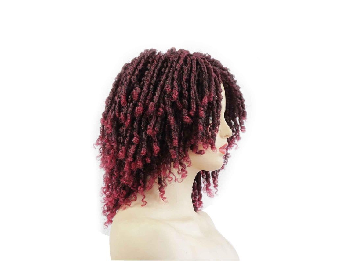 2026 peluca de Trenza Sucia Tejida a Crochet Africana de Fibra Química Volumen Pequeño