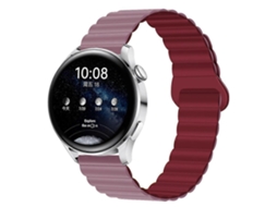 Pulseira De Relógio Magnética De Silicone Bicolor