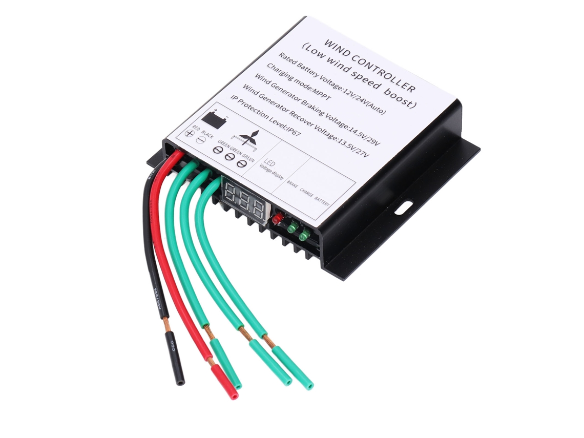 Controlador Eólico Mppt 12v/24v 100-400w Com Led